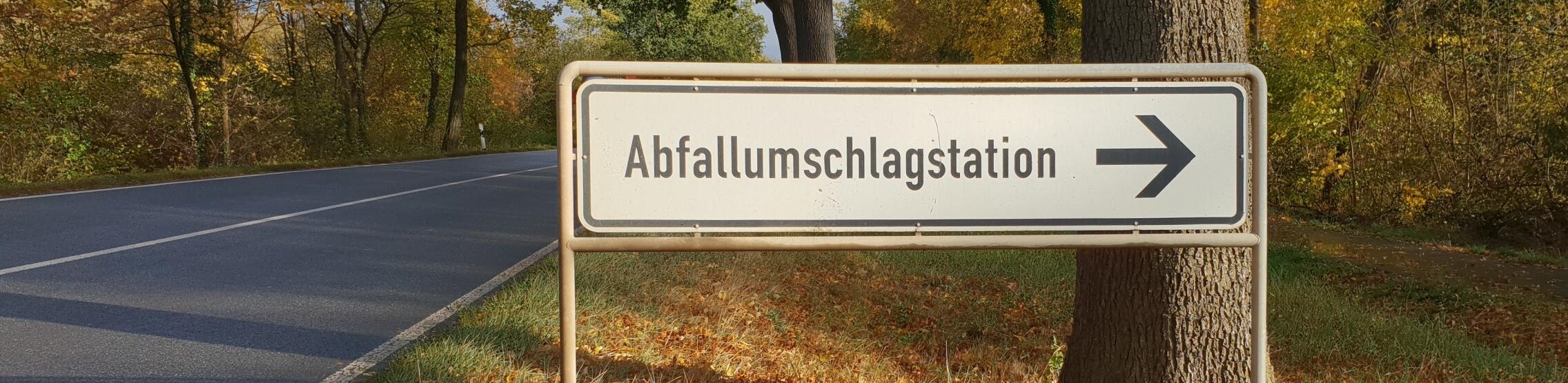 Abfallumschlagstation Rüdersdorf Schild